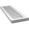 Ekena Millwork Vertical Surface Mount PVC Gable Vent w/ 2"W x 2"H , Brickmould Sill Frame, 12"W x 36"H GVPVE12X3603SN - alternate 3